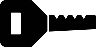 anahtar simgesi, vektör illüstrasyonu basit tasarım