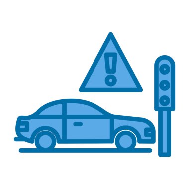 araba park lambası çizgisi simgesi