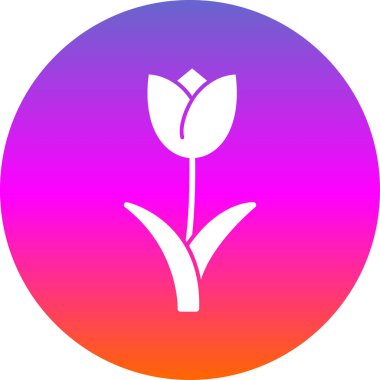 Basit düz lale çiçeği çizimi 