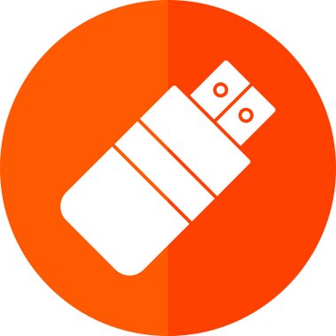 Usb satır simgesi. Tasarım için web şarkısı.