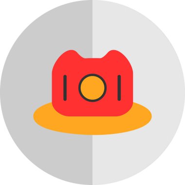 hat simgesi, vektör illüstrasyonu basit tasarım