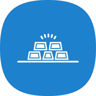 Bir bina simgesinin vektör illüstrasyonu