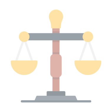 Adalet yassı vektör simgesi kolayca değiştirebilir ya da düzenleyebilir