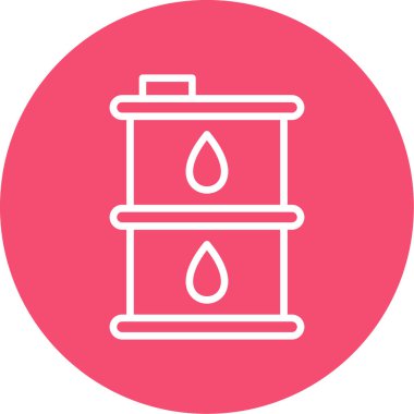 Petrol varili simgesinin vektör çizimi
