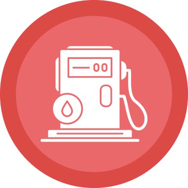 benzinlik ikonu vektör illüstrasyonu