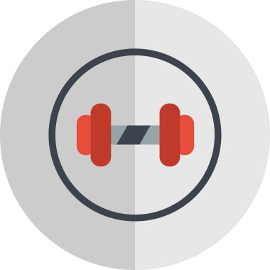 Aptal spor salonu ikonu, vektör illüstrasyonu 