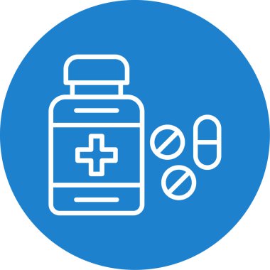 vector illustration of medicine bottle icon