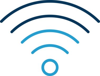 kablosuz simge, kablosuz ağ sembolü, vektör illüstrasyonu 