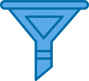 modada izole edilmiş arkaplanda huni simgesi 