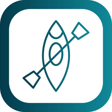 Kano yassı simgesinin vektör illüstrasyonu