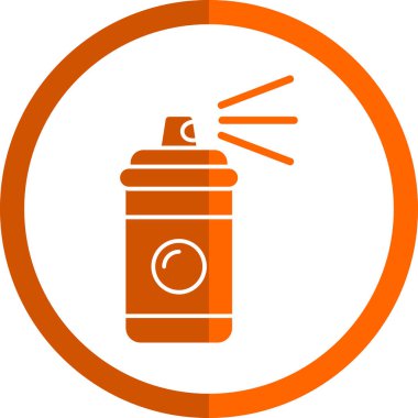 Sprey boya kutusu simgesi basit illüstrasyon