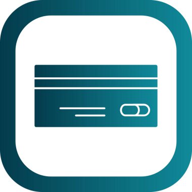 Kredi kartı simgesi, vektör illüstrasyonu