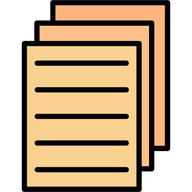 Dosya. Web simgesi basit illüstrasyon