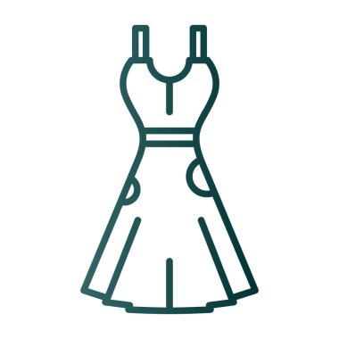 elbise simgesi, vektör illüstrasyonu basit tasarım