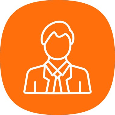 Adamım. Web simgesi basit illüstrasyon 