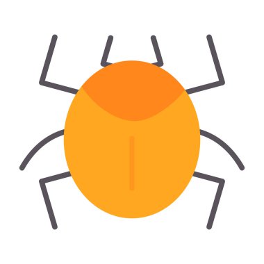 Örümcek simgesinin vektör çizimi