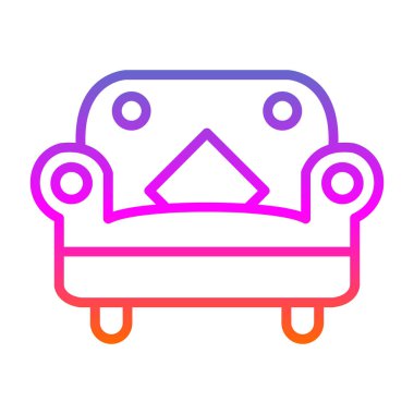 Kanepe. Web simgesi basit tasarım