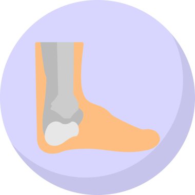 Ayak simge vektör çizim.