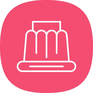 Kırmızı bir simgenin vektör illüstrasyonu