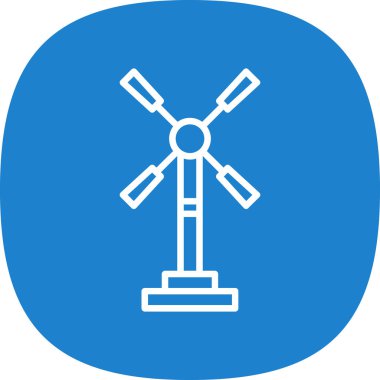 Yel değirmeni simgesi, vektör biçimi