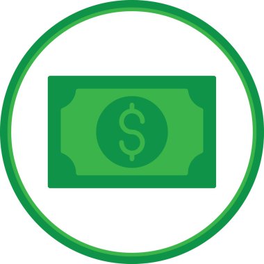 Web ve mobil uygulama tasarımınız için para simgesi, dolar logosu konsepti 