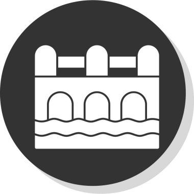 Su. Web simgesi basit illüstrasyon