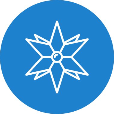 Yıldız simgesinin vektör illüstrasyonu