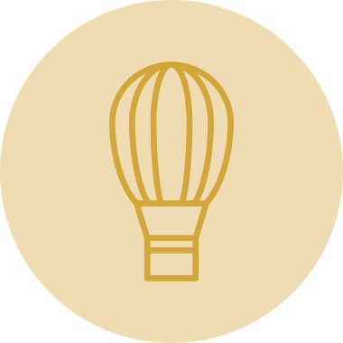 Hava balonuna çarptı. Web simgesi basit illüstrasyon