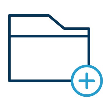 klasör web simgesi, vektör çizim