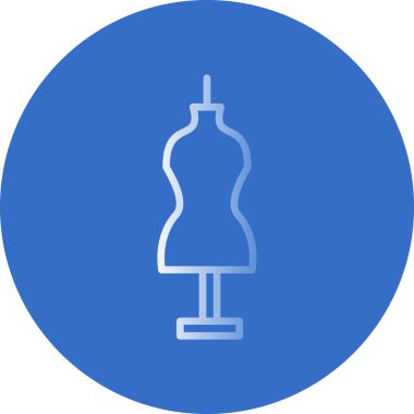 Manken düz vektör simgesi