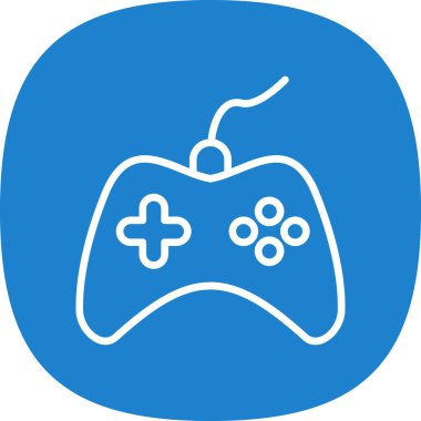 Oyun kontrolörü. Web simgesi basit illüstrasyon