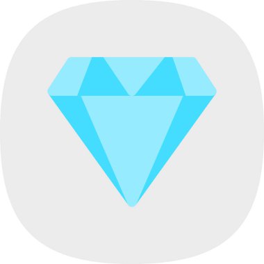 Elmas düz simge, vektör illüstrasyon tasarımı