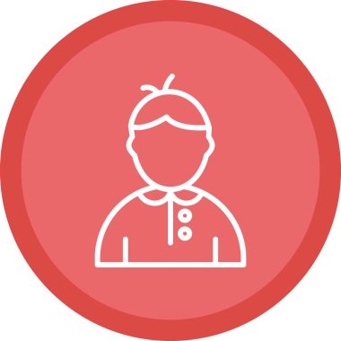 Moda Biçimli Avatar Simgesi İzole Arkaplan