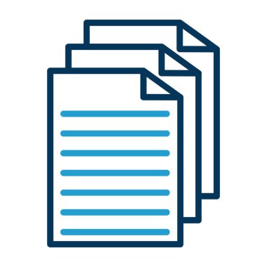 Belge simgesinin vektör illüstrasyonu 