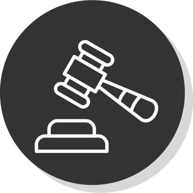 kanun simgesi vektör illüstrasyonu