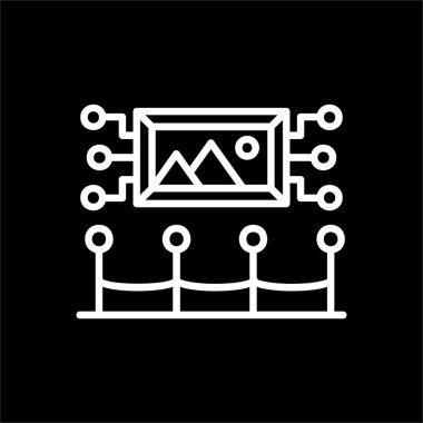 Vektör illüstrasyonu, simge ögesi arkaplanı