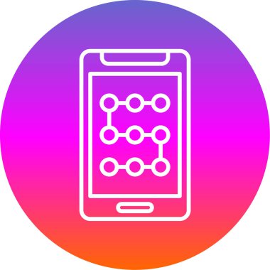 Mobil uygulama simgesinin vektör illüstrasyonu