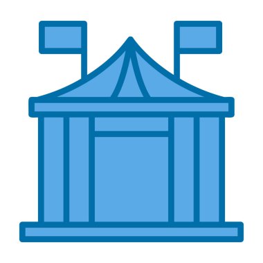 Sirk çizgisi vektör simgesi