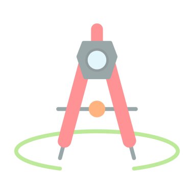 Pusula. Web simgesi basit illüstrasyon 