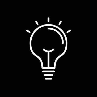 ampul simgesi vektör illüstrasyonu 