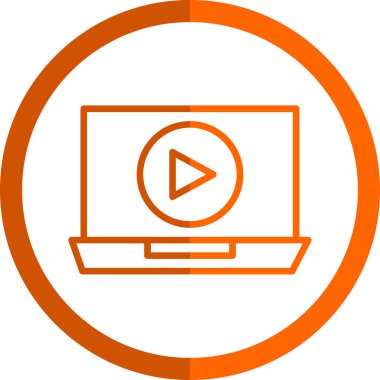 Kolayca değiştirilebilen veya düzenlenebilen video vektör simgesi