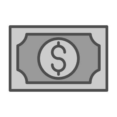 Web ve mobil uygulama tasarımınız için para simgesi, dolar logosu konsepti 