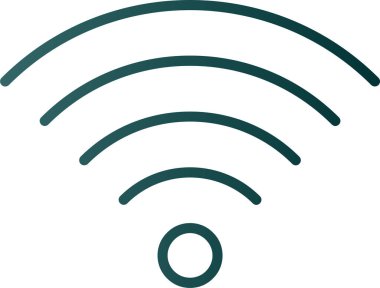 kablosuz simge, kablosuz ağ sembolü, vektör illüstrasyonu 