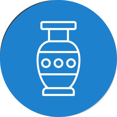 Güzel vazo simgesinin vektör illüstrasyonu             