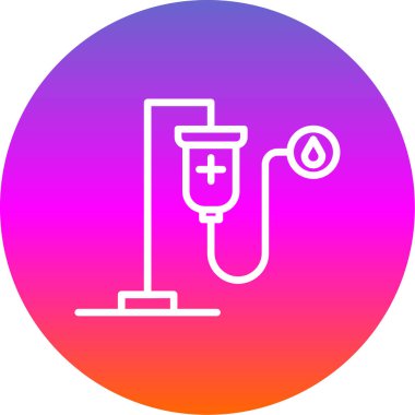 Tansiyon ikonu vektör illüstrasyonu