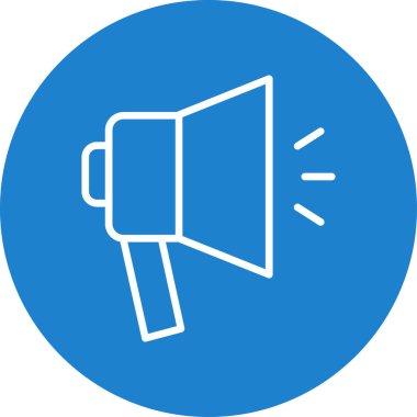 megafon simgesi, basit tasarım vektör çizimi