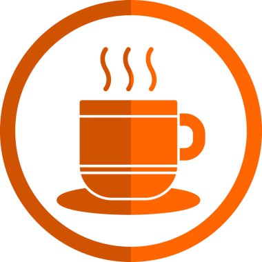 sıcak kahve simgesi, vektör illüstrasyonu