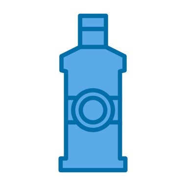 mavi sıvı şişe simgesi, özet biçimi