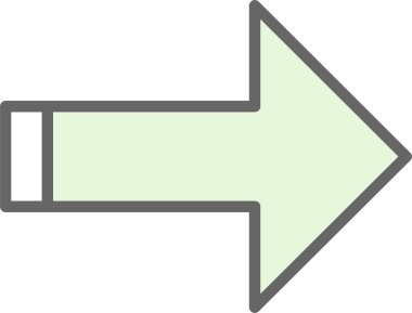 ok simgesi, vektör illüstrasyonu 