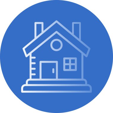 Kabin vektör simgesi modern basit illüstrasyon 